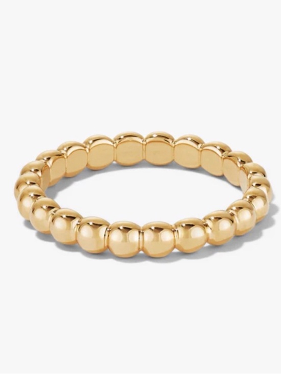 Mejuri Jewelry - Like New Mejuri beaded gold vermeil ring size 8